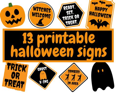 Printable Halloween Signs